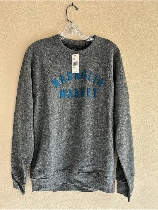 Magnolia Tops - Magnolia Sweatshirt Gray Blue Cotton Blend Size Medium NWT